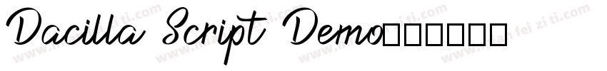 Dacilla Script Demo字体转换